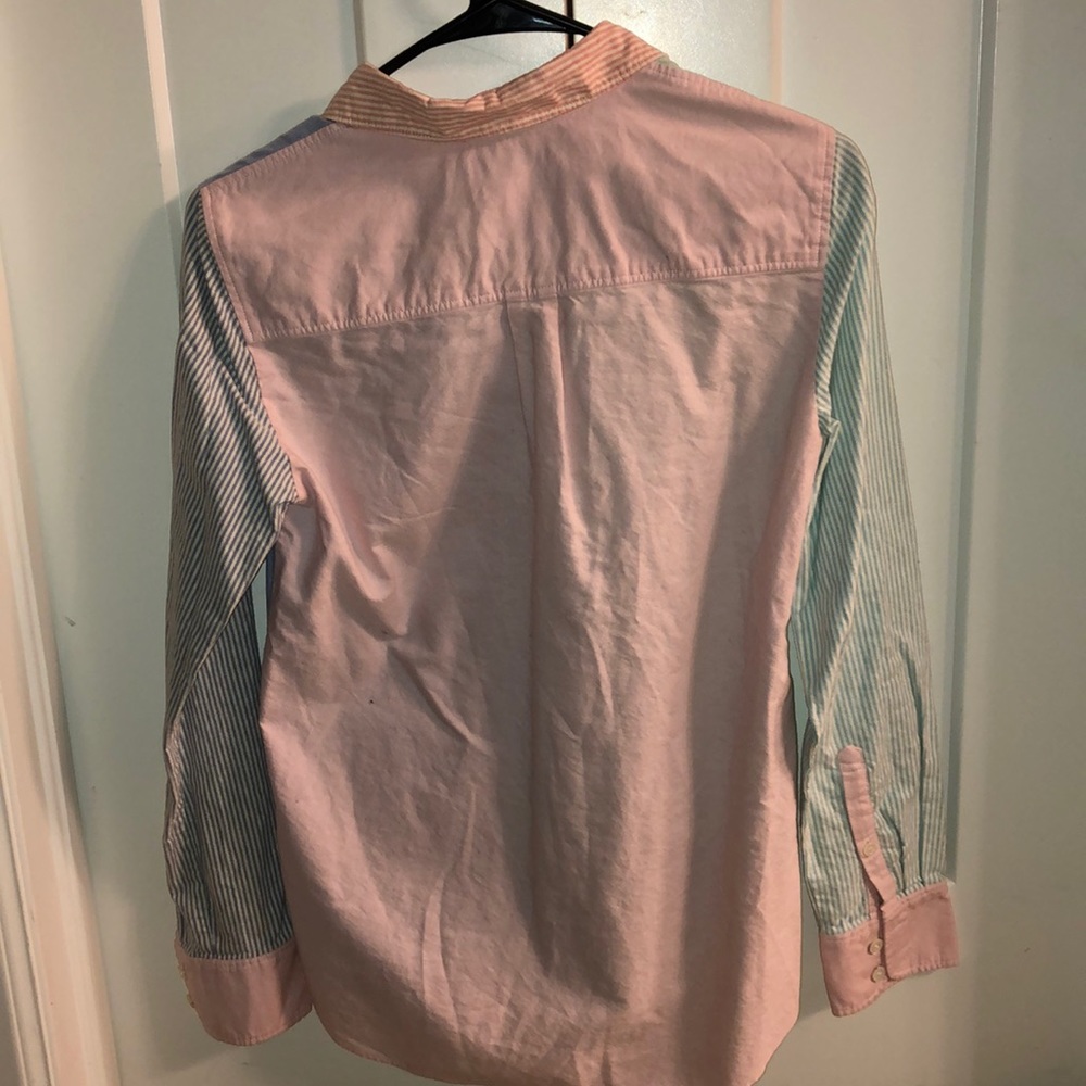 J.Crew Color Block Button Down - image 3